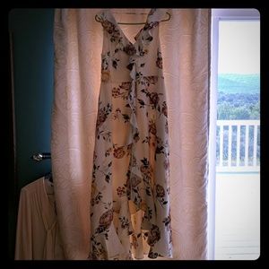 Leith Ruffle Hi Lo hem dress